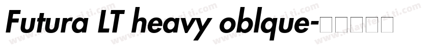 Futura LT heavy oblque字体转换